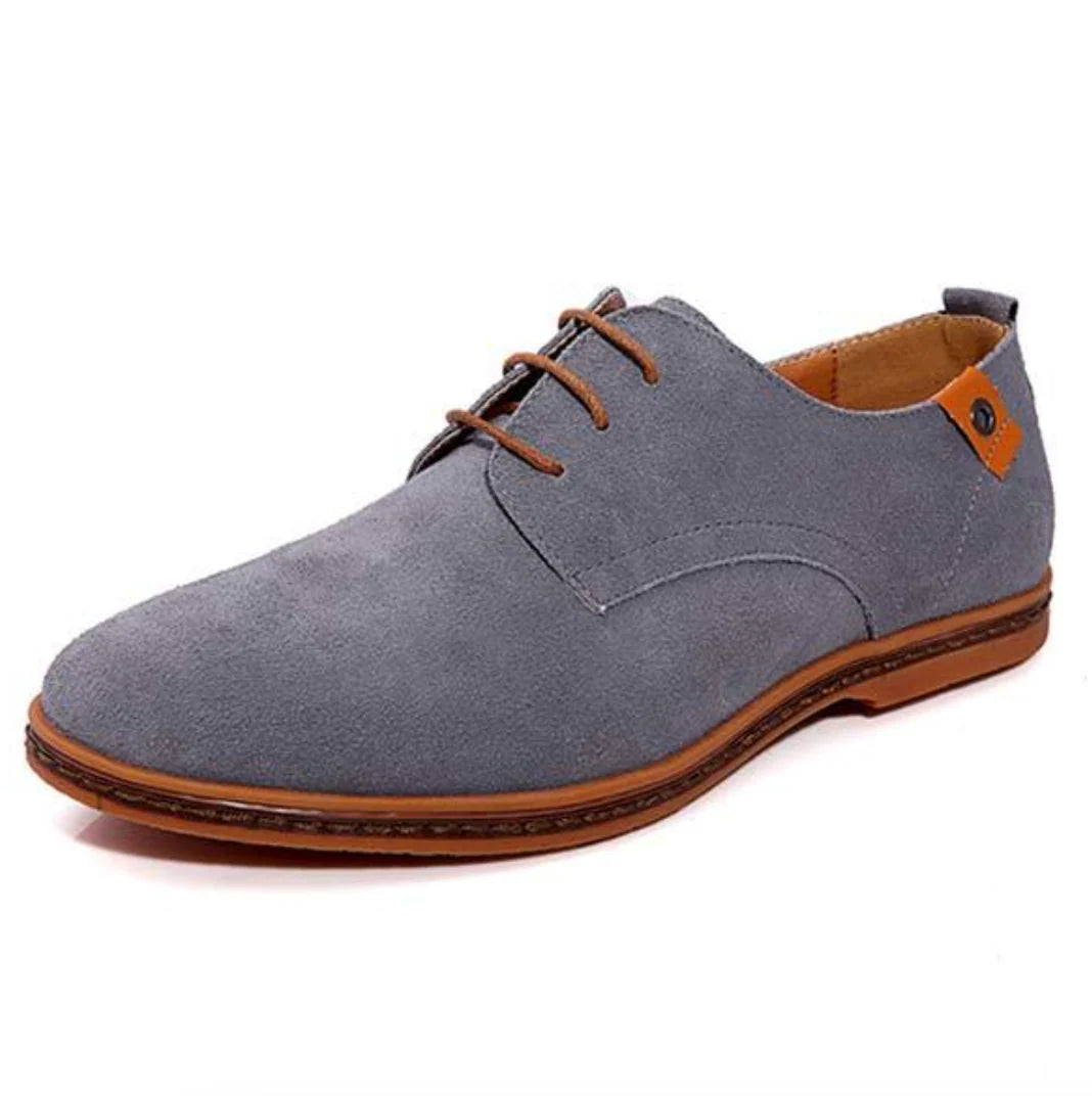 Men's Oxford Shoes Vegan Suede Lace-Up