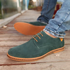 Men's Oxford Shoes Vegan Suede Lace-Up