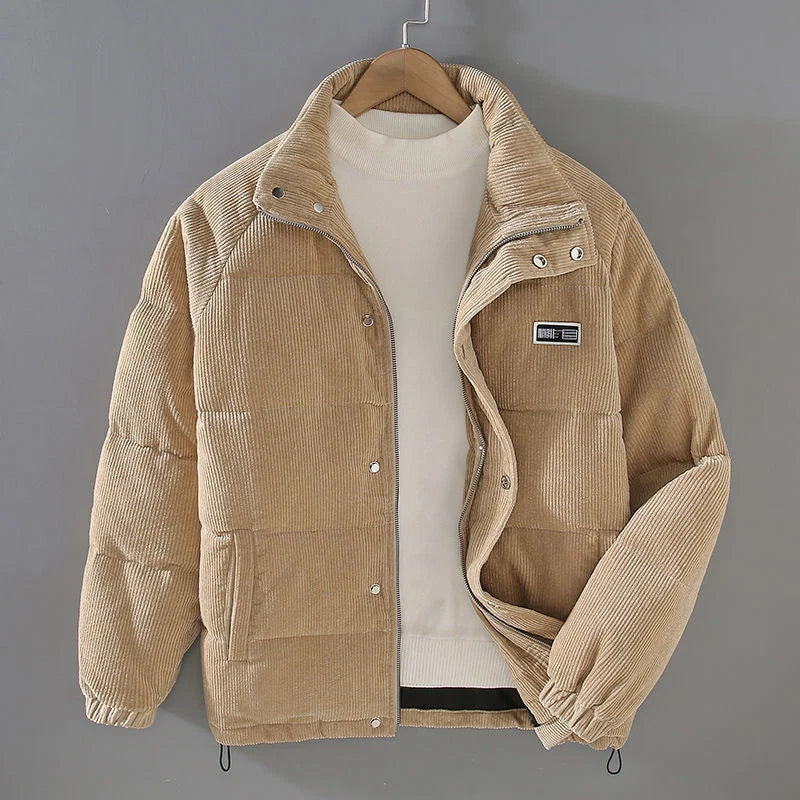 Men's Padded Jacket Insulated Multiple Pockets Comfortable Fit