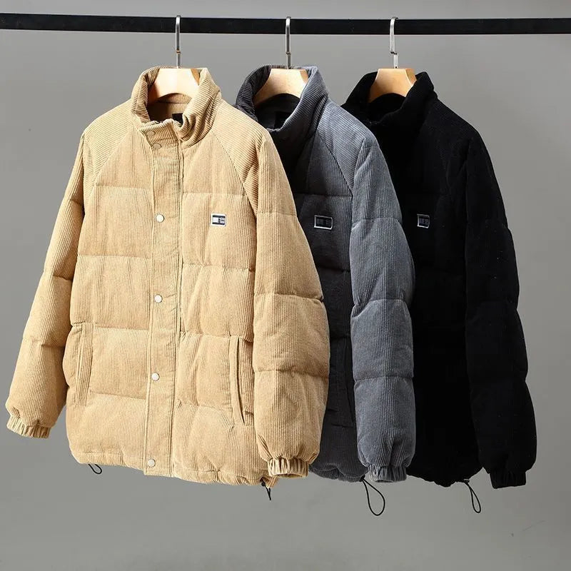Men's Padded Jacket Insulated Multiple Pockets Comfortable Fit