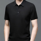 Men's Polo Shirt Tailored Fit Breathable Cotton Blend