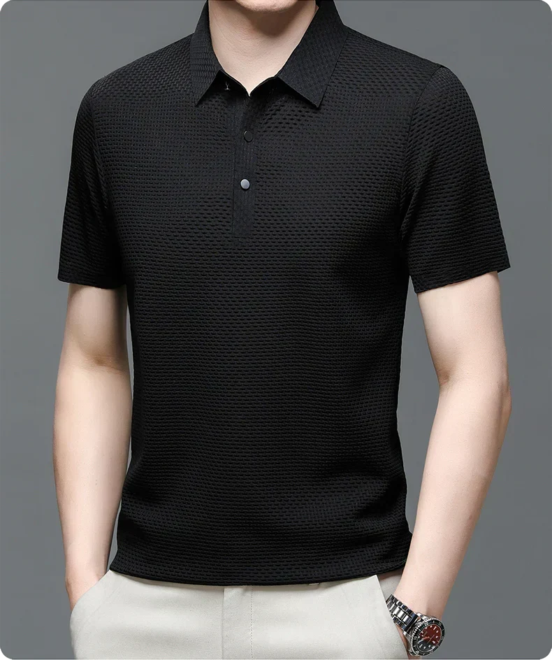 Men's Polo Shirt Tailored Fit & Breathable Cotton Blend