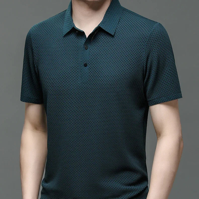 Men's Polo Shirt Tailored Fit Breathable Cotton Blend