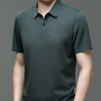 Men's Polo Shirt Tailored Fit Breathable Cotton Blend