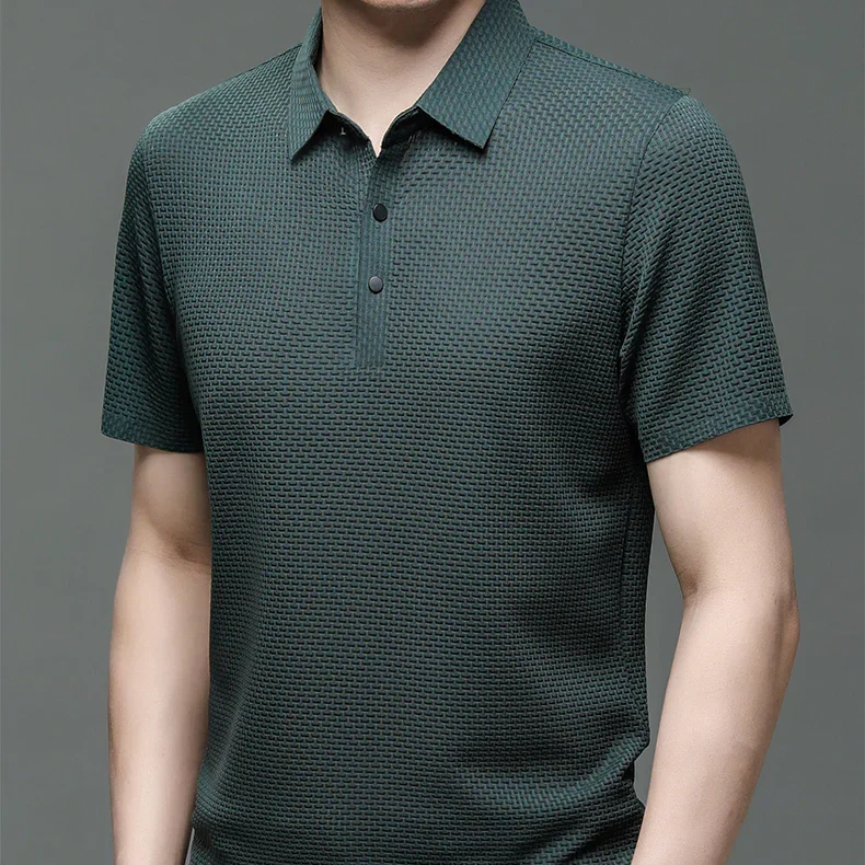 Men's Polo Shirt Tailored Fit Breathable Cotton Blend