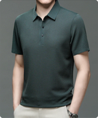 Men's Polo Shirt Tailored Fit & Breathable Cotton Blend