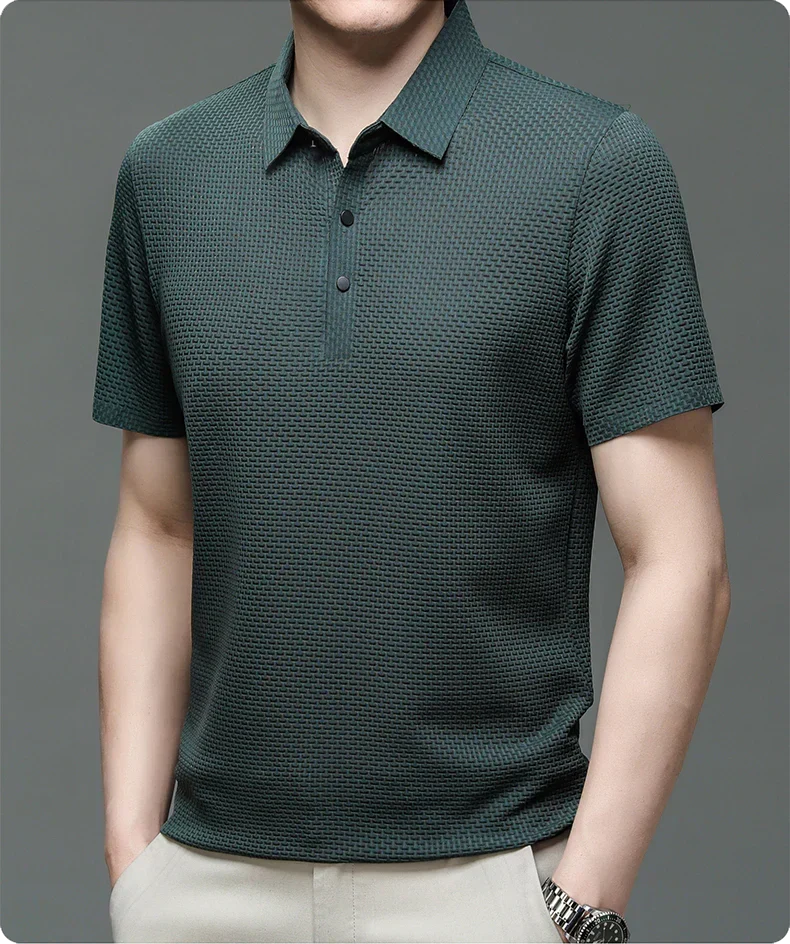 Men's Polo Shirt Tailored Fit & Breathable Cotton Blend