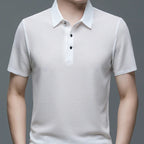 Men's Polo Shirt Tailored Fit Breathable Cotton Blend