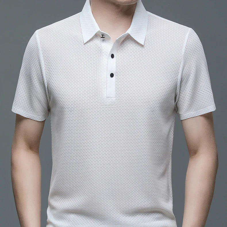 Men's Polo Shirt Tailored Fit Breathable Cotton Blend