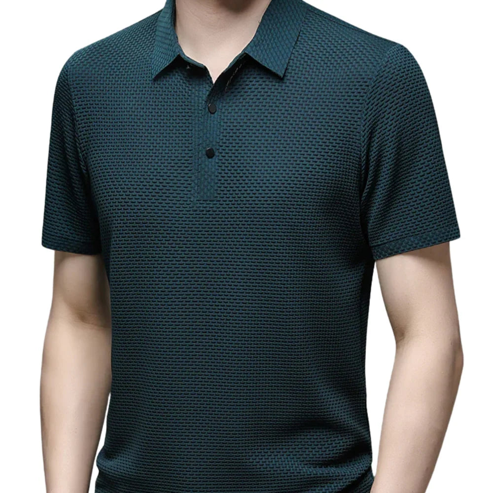 Men's Polo Shirt Tailored Fit Breathable Cotton Blend