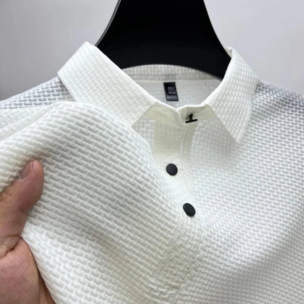 Men's Polo Shirt Tailored Fit & Breathable Cotton Blend