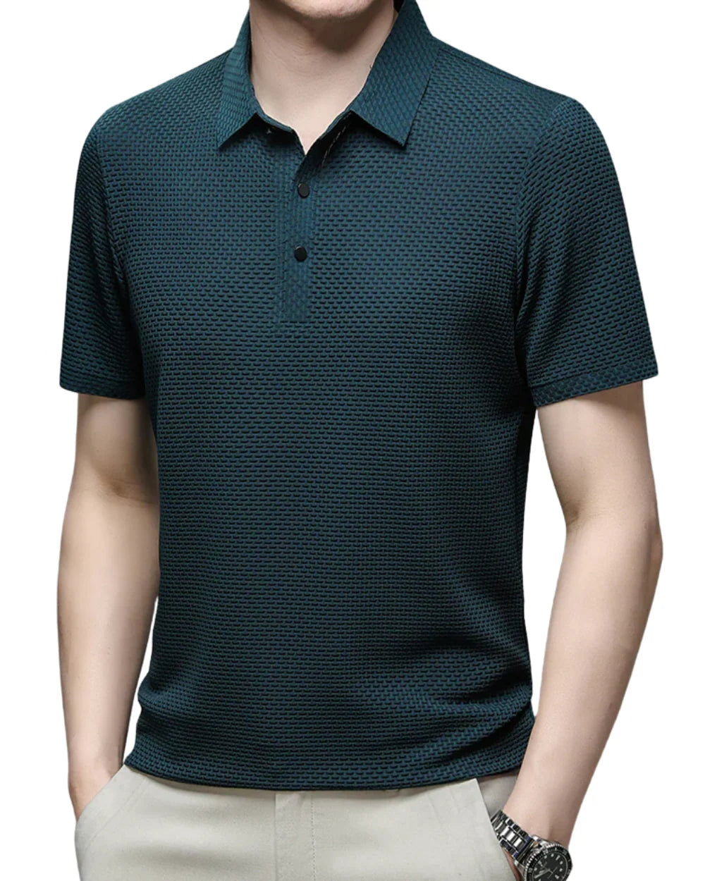 Men's Polo Shirt Tailored Fit & Breathable Cotton Blend