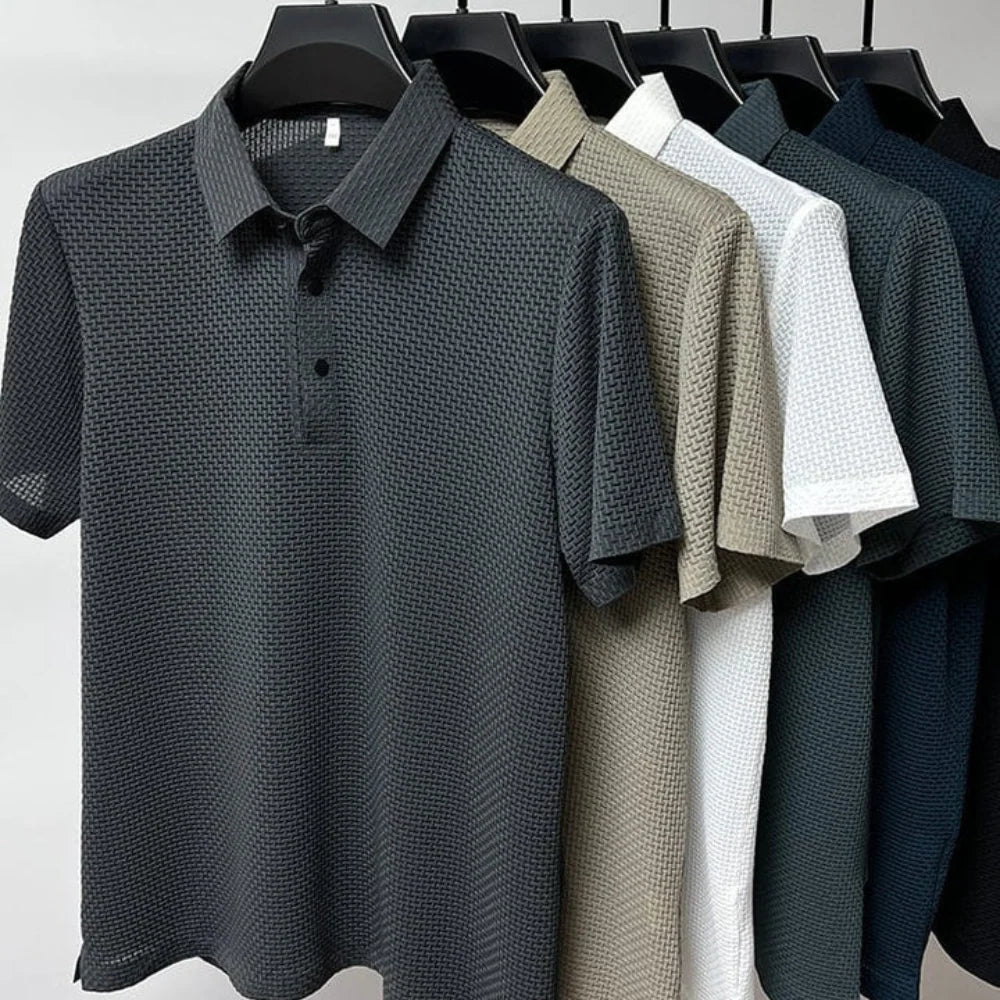Men's Polo Shirt Tailored Fit & Breathable Cotton Blend