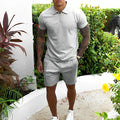 Men's Polo & Shorts Set Breathable Lightweight