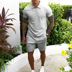 Men's Polo & Shorts Set Breathable Lightweight