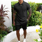 Men's Polo & Shorts Set Breathable Lightweight