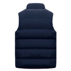 Men's Puffer Vest Sleeveless Water Repellent Zippered Pockets