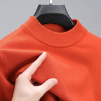 Men's Pullover Sweater Soft Knit Ribbed Hem