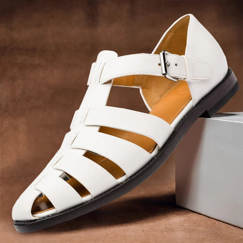 Men's Sandals Breathable Leather & Padded Sole