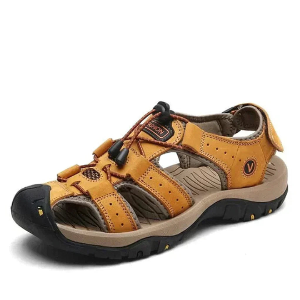 Men's Sandals Ergonomic Contoured Footbed Adjustable Straps Slip-Resistant Sole