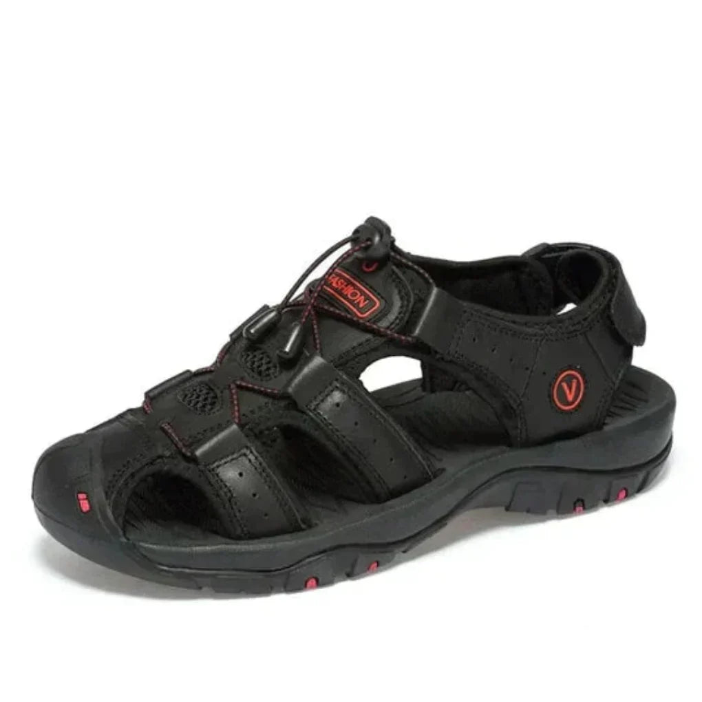 Men's Sandals Ergonomic Contoured Footbed Adjustable Straps Slip-Resistant Sole
