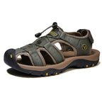 Men's Sandals Ergonomic Contoured Footbed Adjustable Straps Slip-Resistant Sole