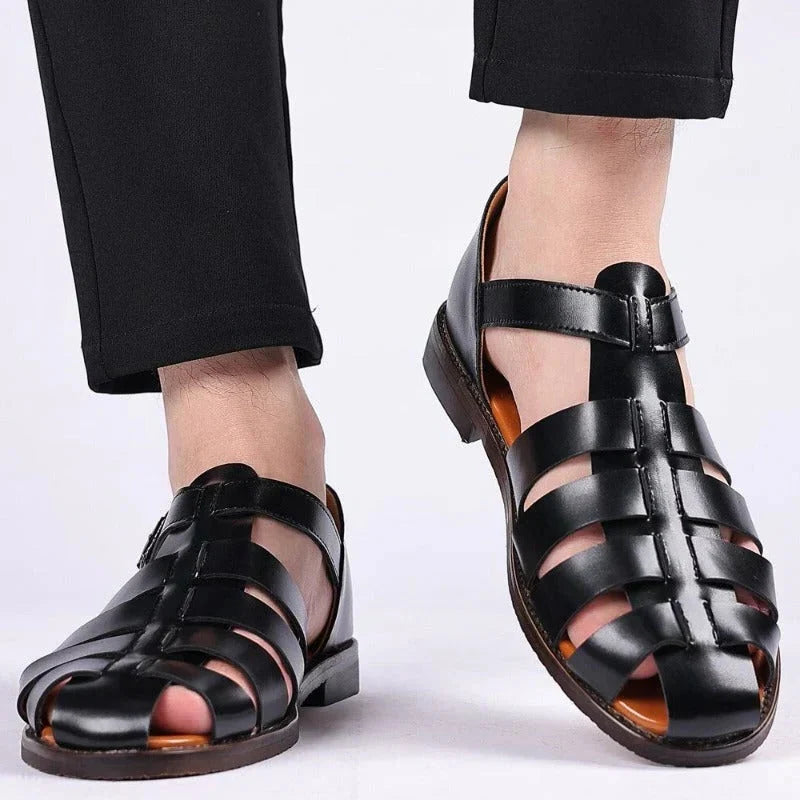 Men's Sandals Ergonomic Footbed Open Toe Adjustable Buckles