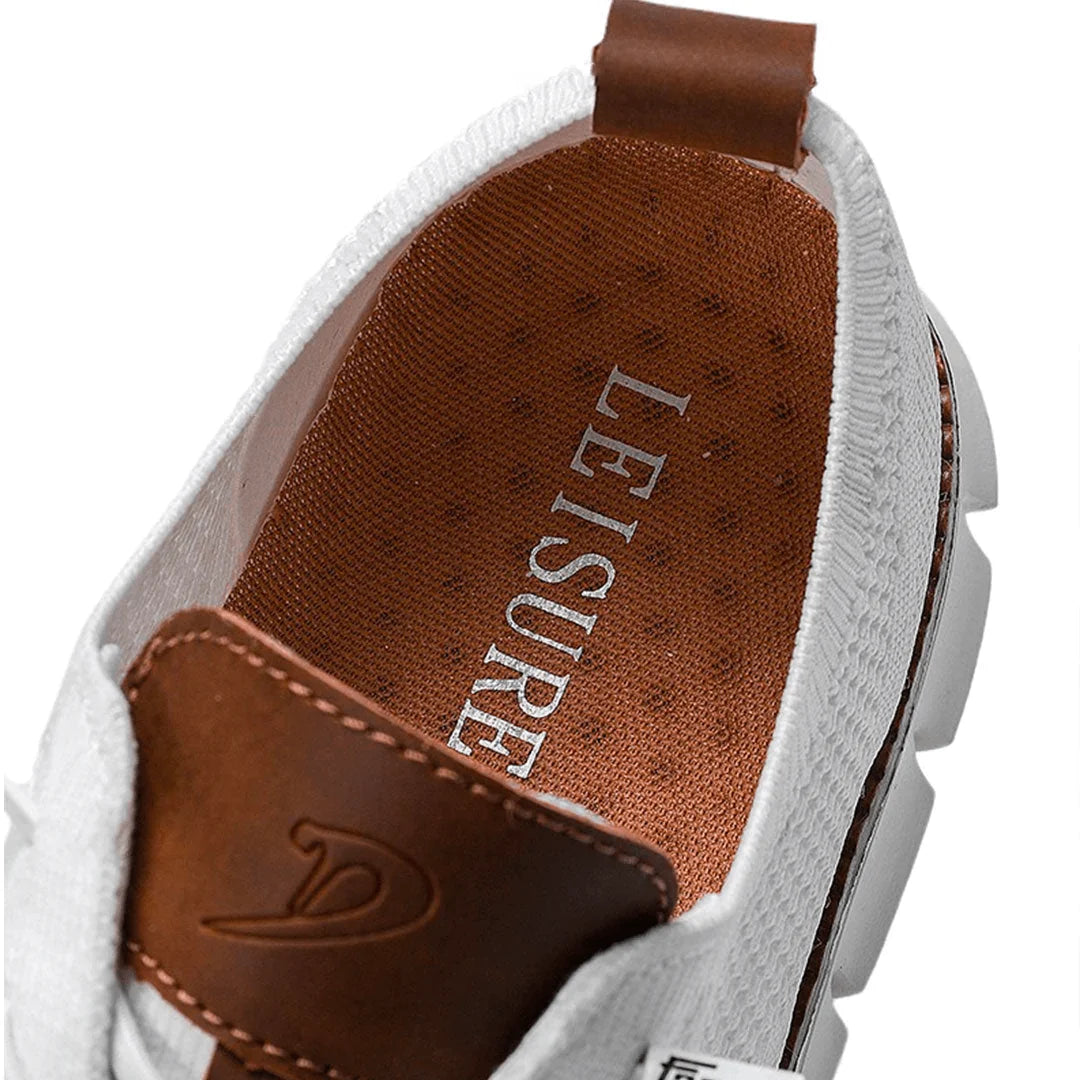 Men's Shoes Ergonomic Insole Vegan Leather Upper