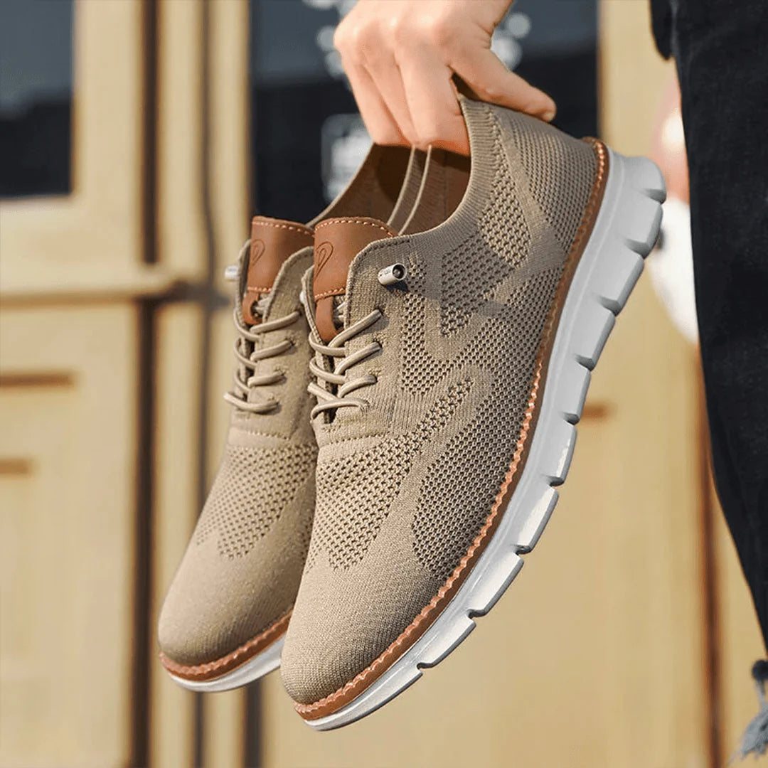 Men's Shoes Ergonomic Insole Vegan Leather Upper