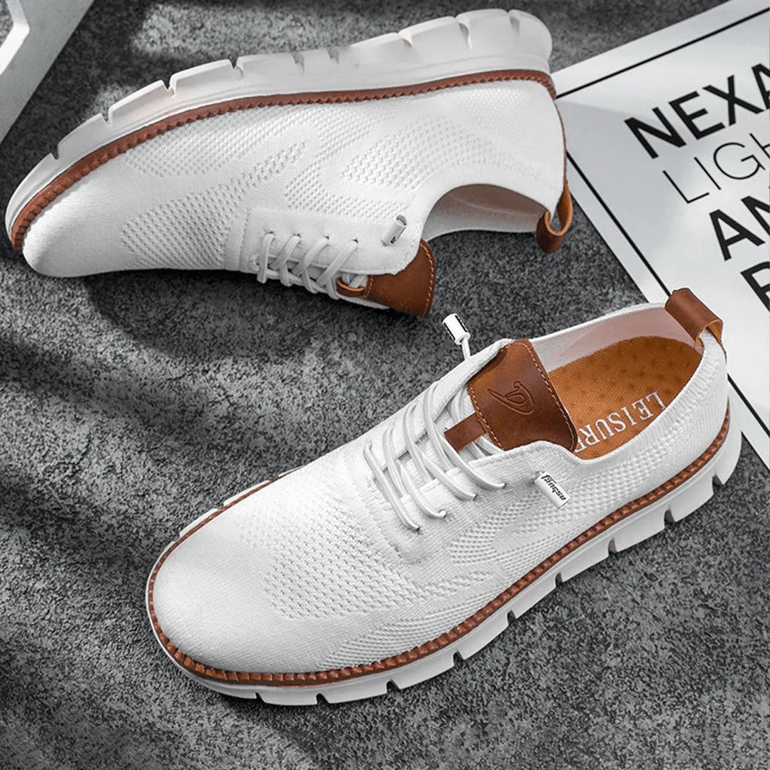 Men's Shoes Ergonomic Insole Vegan Leather Upper