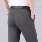 Men's Stretch Trousers Slim Fit & Breathable Cotton Blend