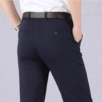 Men's Stretch Trousers Slim Fit & Breathable Cotton Blend