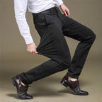 Men's Stretch Trousers Slim Fit & Breathable Cotton Blend