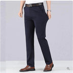 Men's Stretch Trousers Slim Fit & Breathable Cotton Blend