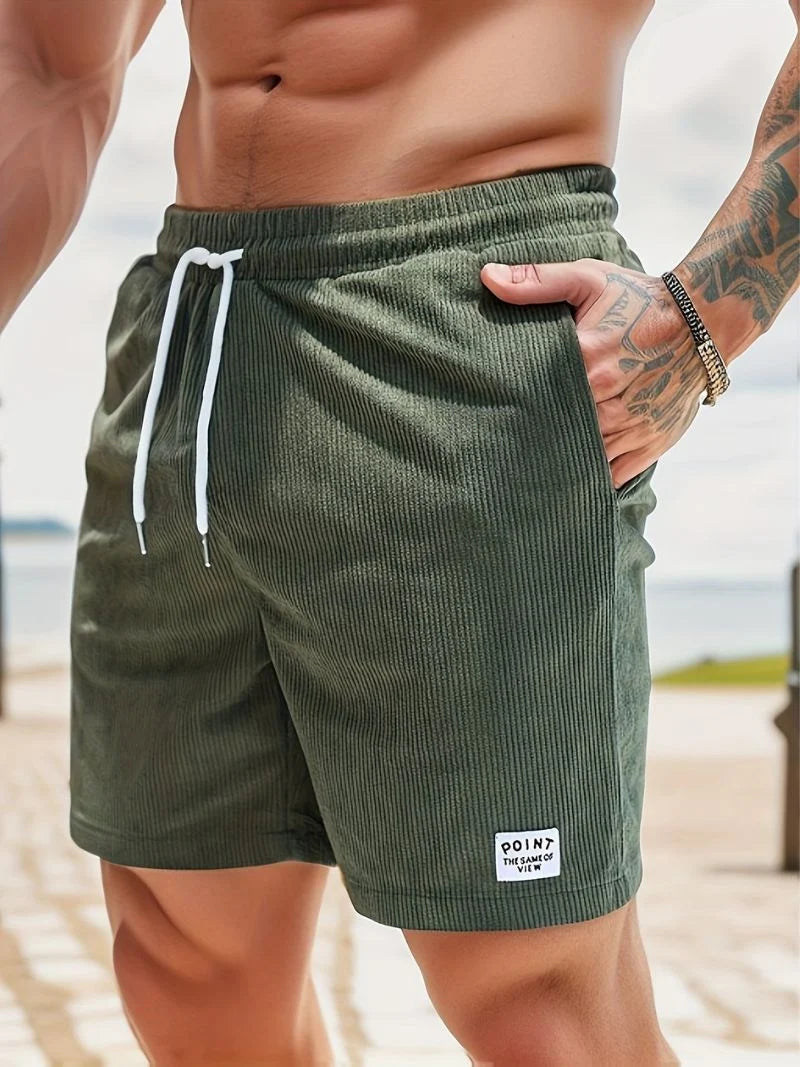Men's Summer Shorts Striped Loose Fit Lightweight & Breathable