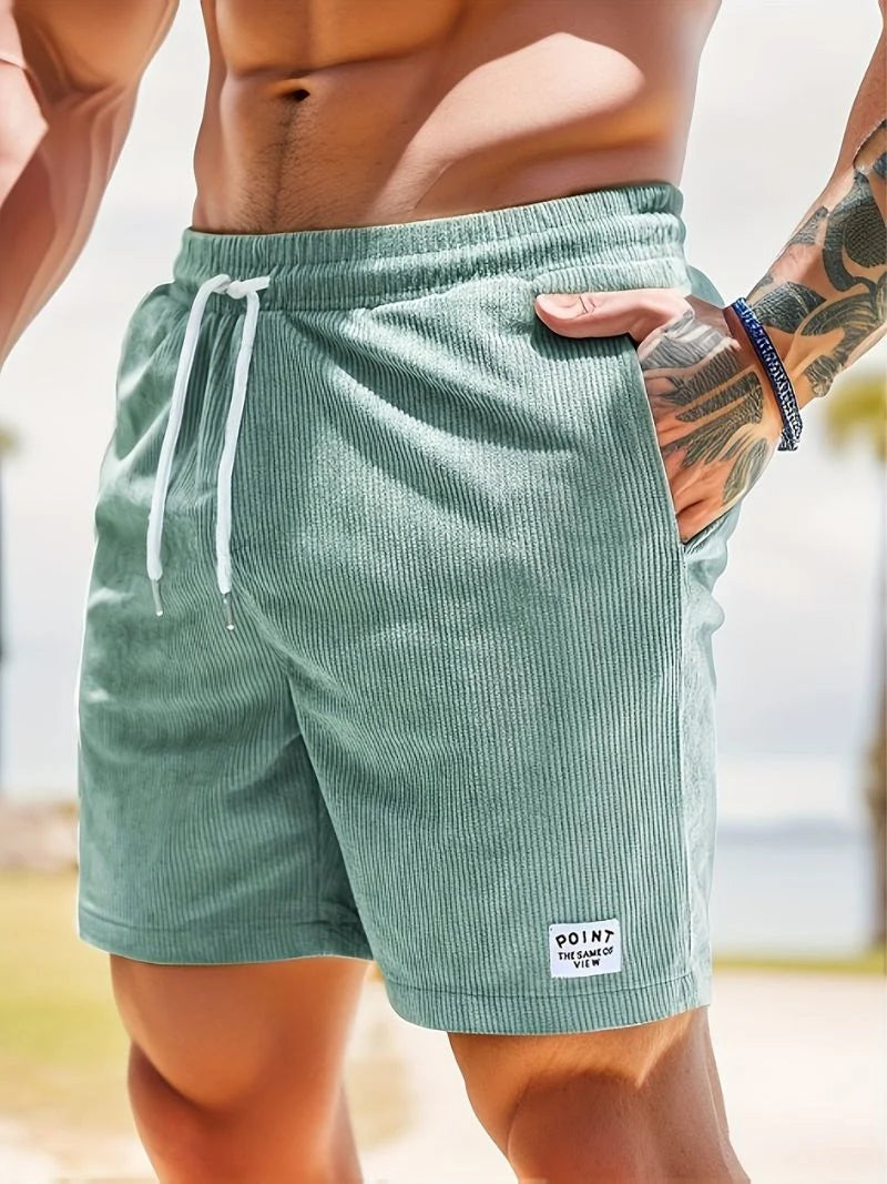 Men's Summer Shorts Striped Loose Fit Lightweight & Breathable