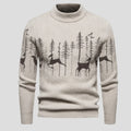 Men's Sweater Cotton Knit Breathable Festive Pattern