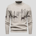 Men's Sweater Cotton Knit Breathable Festive Pattern