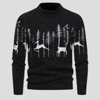 Men's Sweater Cotton Knit Breathable Festive Pattern