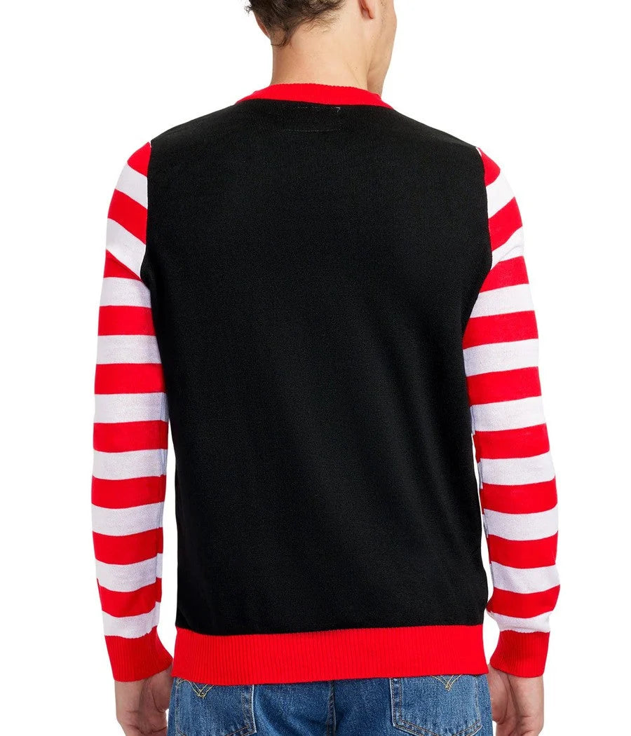 Men's Sweater Light-Up Christmas Tree Batteries Included