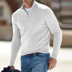 Men's Sweater Lightweight Cashmere Zip-Front