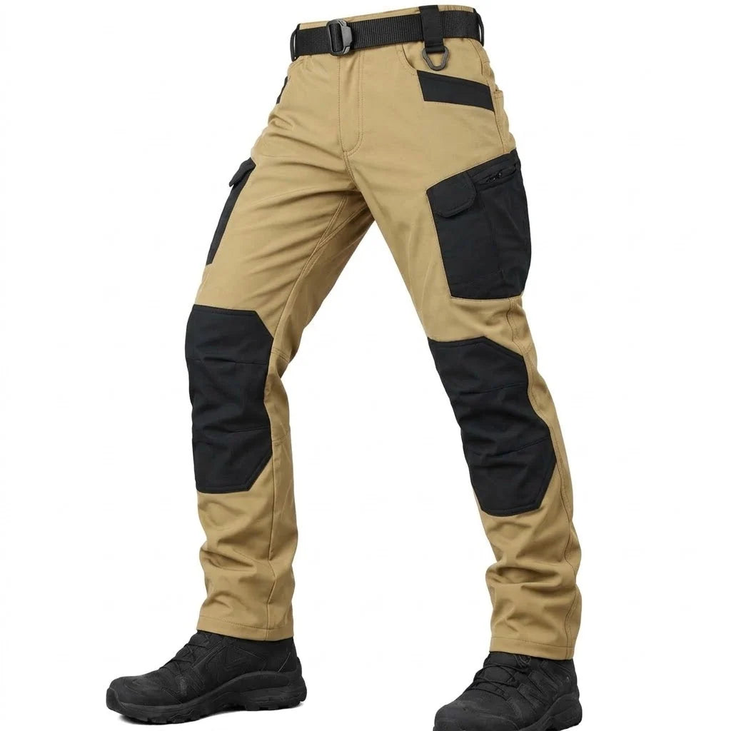 Men’s Tactical Trousers Fleece-Lined Water-Resistant Reinforced Knees