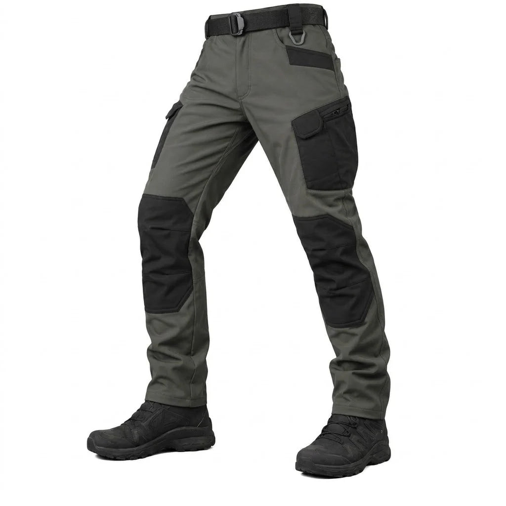 Men’s Tactical Trousers Fleece-Lined Water-Resistant Reinforced Knees