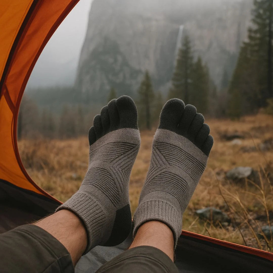 Men's Thermal Socks Merino Wool Five-Toe Moisture-Wicking