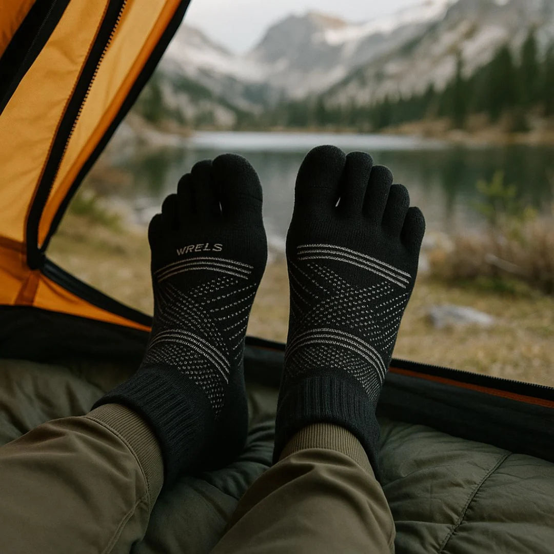 Men's Thermal Socks Merino Wool Five-Toe Moisture-Wicking