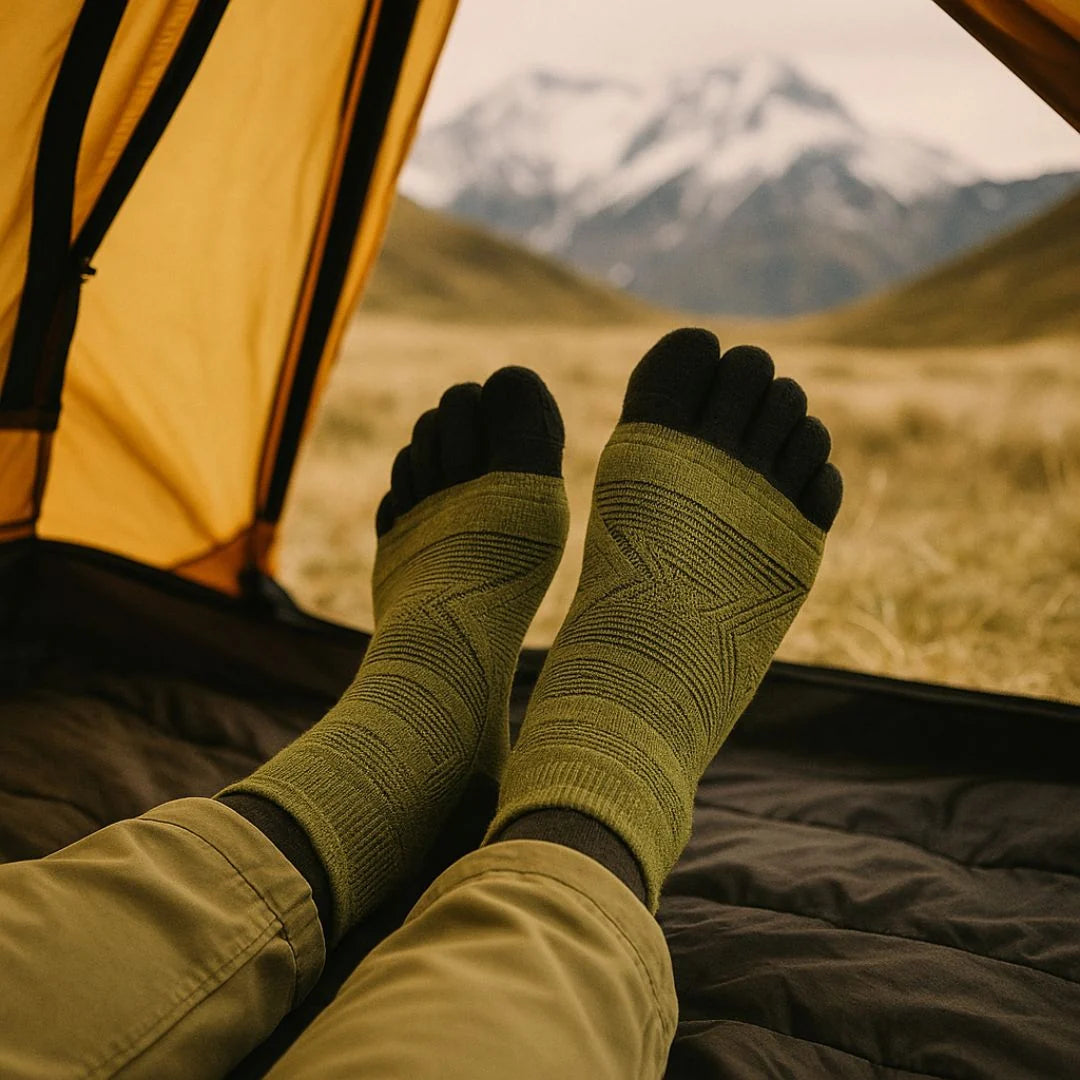 Men's Thermal Socks Merino Wool Five-Toe Moisture-Wicking