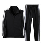 Men's Tracksuit Breathable Polyester 2-Piece Set