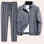 Men's Tracksuit Set Full-Zip Jacket & Elastic Cuffs
