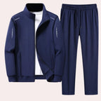 Men's Tracksuit Set Full-Zip Jacket & Elastic Cuffs