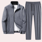 Men's Tracksuit Set Full-Zip Jacket & Elastic Cuffs